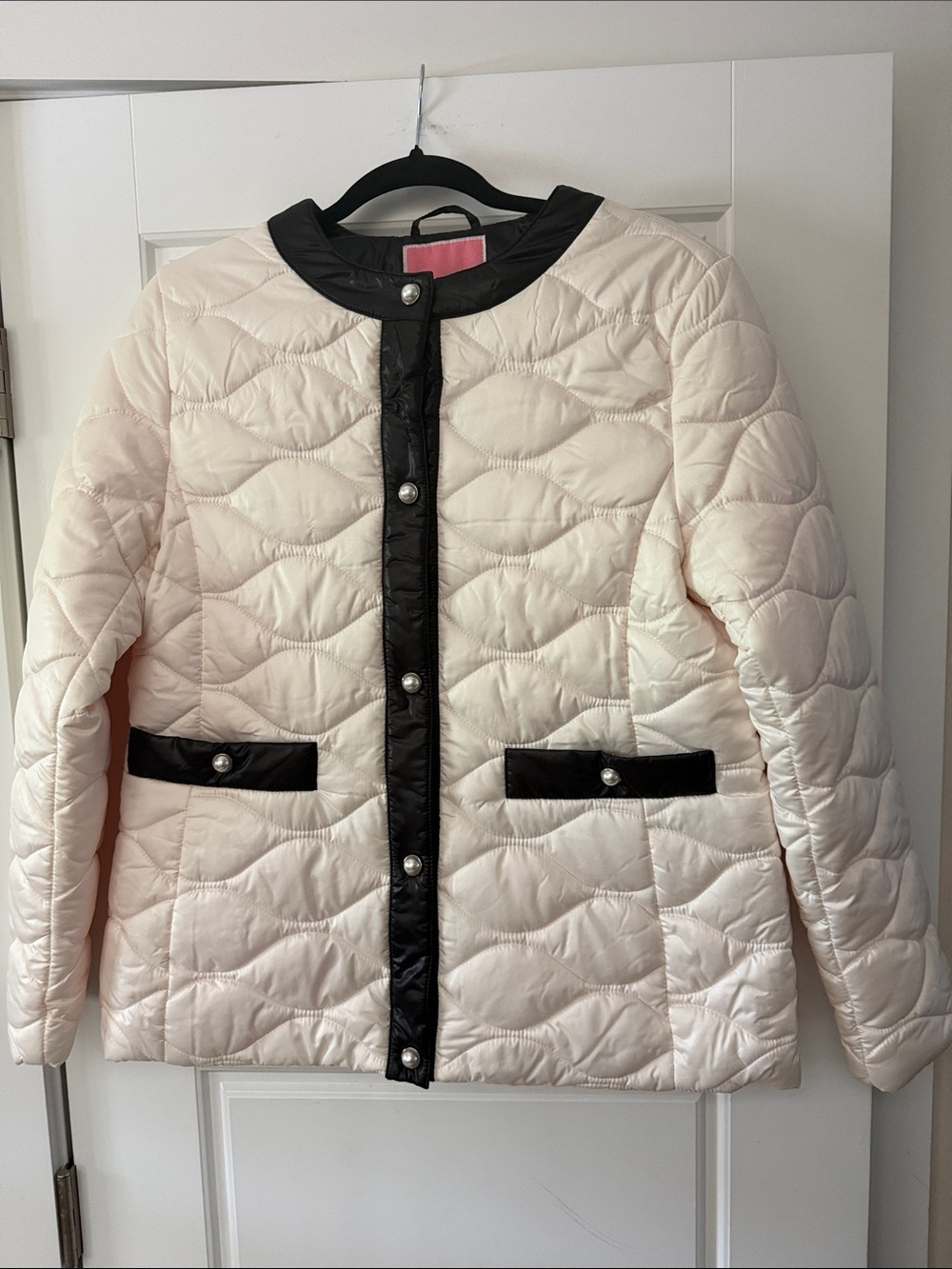 NWOT kate spade New York Quilted Jacket with Pearl Buttons - Picture 2 of 5